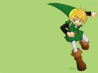 I didn't like tha way Farore looked and I didn't have a good image of her so to complete Wisdom, Power, and Courage from the Oracle Series I made a cute paper with Link. I think he's so cute!
