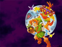 Such a nice pic on the cover of Majora's Mask that it deserved a wallpaper